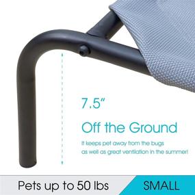 img 2 attached to PHYEX Heavy-Duty Steel-Framed Portable 🐾 Elevated Pet Bed for Enhanced Cooling Comfort