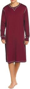 img 4 attached to Comfortable Cotton Nightshirt: Ekouaer Nightgown X Large for a Peaceful Night's Sleep