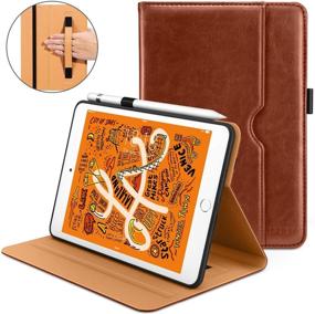 img 4 attached to 📱 DTTO iPad Mini 5th Gen 2019 Case: Noble Series Leather Folio Cover (Brown)