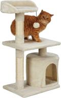 🐱 peekab cat tree condo scratching posts with multi-platform tower and dangling ball for indoor kittens and small cats - ultimate seo-friendly solution! logo