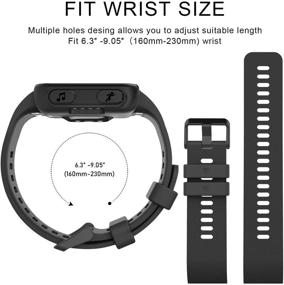 img 1 attached to 🌈 Veezoom Band: Stylish & Durable Replacement Wristband for Garmin Forerunner 35 Smart Watch - Available in Multiple Colors with Metal Buckle