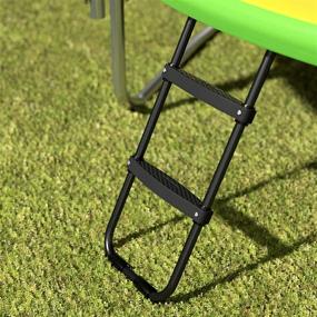 img 2 attached to 🪜 Gardenature Black Trampoline Ladder - 2 Wide Steps for Easy Access
