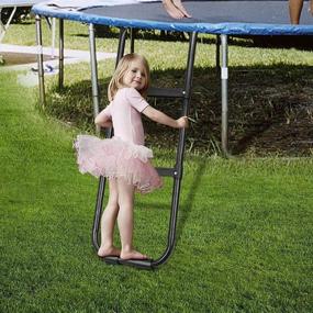 img 1 attached to 🪜 Gardenature Black Trampoline Ladder - 2 Wide Steps for Easy Access