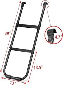 img 3 attached to 🪜 Gardenature Black Trampoline Ladder - 2 Wide Steps for Easy Access