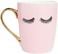 eyelash coffee microwave handle eyelashes logo