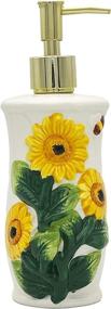 img 3 attached to Hand Painted 3D Sunflower SOAP Dispenser/Lotion JAR - 83088