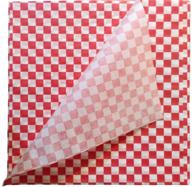 distinct possibilities food wrap and basket liner paper: red checkered, 12 x 12 inch - 100 count logo