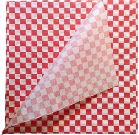 img 4 attached to Distinct Possibilities Food Wrap and Basket Liner Paper: Red Checkered, 12 x 12 Inch - 100 Count