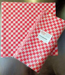 img 3 attached to Distinct Possibilities Food Wrap and Basket Liner Paper: Red Checkered, 12 x 12 Inch - 100 Count