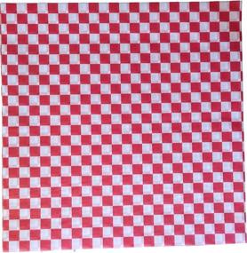 img 2 attached to Distinct Possibilities Food Wrap and Basket Liner Paper: Red Checkered, 12 x 12 Inch - 100 Count