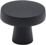 🚽 25-pack bathroom cabinet knobs in black: homdiy mols5310bk mushroom drawer knobs – round black knobs for kitchen cabinets and drawers logo