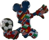 disney mickey mouse ⚽️ soccer player pin - multi-country collection logo