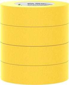 img 1 attached to 🐸 Frogtape 240662 Delicate Surface Painter's Tape - 1.41" x 60 Yards - Yellow: Ideal for Gentle Surfaces!