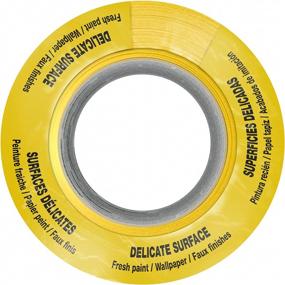 img 3 attached to 🐸 Frogtape 240662 Delicate Surface Painter's Tape - 1.41" x 60 Yards - Yellow: Ideal for Gentle Surfaces!