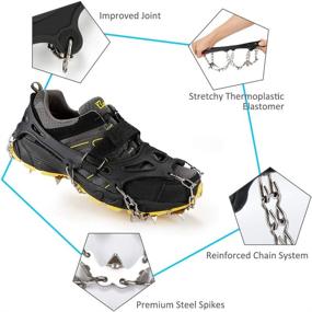 img 2 attached to STARVII Crampons Traction Stainless Mountaineering