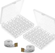 paxcoo sewing machine bobbins - 50 pcs set, compatible with brother, singer, janome - includes storage case logo