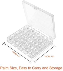 img 2 attached to Paxcoo Sewing Machine Bobbins - 50 Pcs Set, Compatible with Brother, Singer, Janome - Includes Storage Case