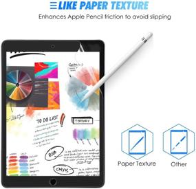 img 1 attached to 📱 [2-Pack] Papersmooth iPad 8th Generation/iPad 7th Generation Screen Protector, SPARIN Matte Paper Texture Compatible with Apple Pencil, 10.2 Inch