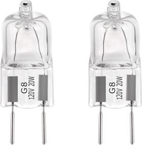 img 4 attached to 2-Pack G8 Base Halogen Light Bulb for Over-The-Range Microwave Oven WB25X10019 Replacement - Compatible with GE, Samsung, Kenmore Elite, Maytag Microwaves