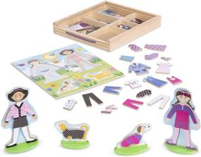img 3 attached to 👗 Melissa & Doug Friends: Magnetic Dress Up Set for Imaginative Play