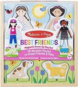 img 4 attached to 👗 Melissa & Doug Friends: Magnetic Dress Up Set for Imaginative Play
