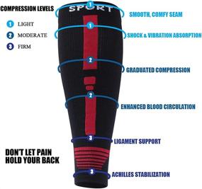 img 1 attached to SuMade Graduated Compression Athletic Recovery Sports & Fitness