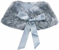 iefiel ribbon flower bolero princess girls' accessories for cold weather logo