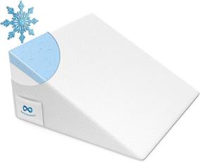 img 4 attached to 🛏️ Enhanced Comfort Bed Wedge Pillow for Sleeping - Sleep Apnea, Acid Reflux, Snoring - Advanced Memory Foam