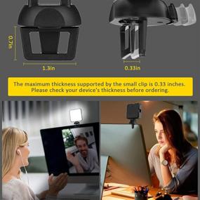 img 2 attached to 🌟 NexiGo 2021 Video Conference Lighting Kit: Dimmable & Rechargeable Laptop Webcam Lighting for Zoom Meeting, Vlogging, and Photography