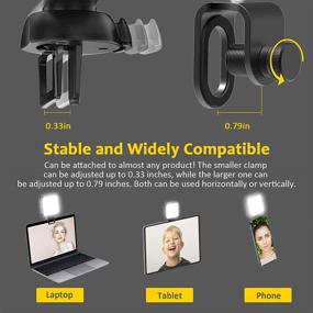 img 3 attached to 🌟 NexiGo 2021 Video Conference Lighting Kit: Dimmable & Rechargeable Laptop Webcam Lighting for Zoom Meeting, Vlogging, and Photography