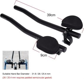 img 1 attached to 🚴 VGEBY Bike Rest Handlebars: Aero Bars for Racing and Long Distance Cycling