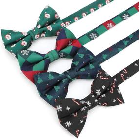 img 3 attached to Christmas Festival Adjustable Pre Tied Neckwear