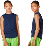 devops cool chain workout sleeveless medium boys' clothing: ultimate performance for active boys logo