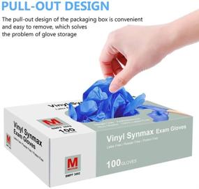 img 3 attached to 100Pcs Medium Vinyl Gloves Non Sterile, Powder Free, Latex 🧤 Free - Cleaning Supplies, Kitchen & Food Safe - Pack of 100