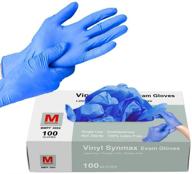 100pcs medium vinyl gloves non sterile, powder free, latex 🧤 free - cleaning supplies, kitchen & food safe - pack of 100 logo