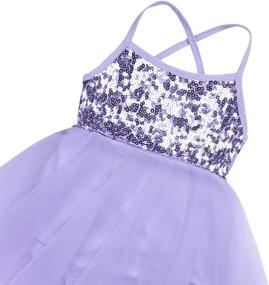 img 2 attached to YiZYiF Sequined Camisole Chiffon Asymmetric Sports & Fitness