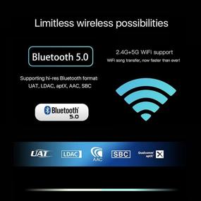 img 2 attached to 🎧 Портативный аудиоплеер HiBy R2 без потерь - Черный: Bluetooth 5.0, WiFi 5G, начальный Hi-Fi плеер для аудиофилов