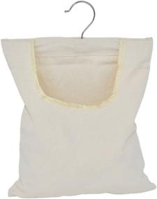 img 4 attached to 🧺 Canvas Clothpin Bag for Home-X: Convenient Laundry Clothes Pin Holder with Hanging Hook