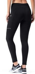 img 3 attached to NAVISKIN Women's Fleece Lined Leggings Winter Warm Running Pants Outdoor Hiking Tights with Pockets
