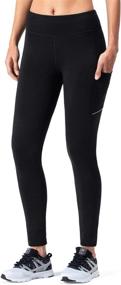 img 2 attached to NAVISKIN Women's Fleece Lined Leggings Winter Warm Running Pants Outdoor Hiking Tights with Pockets