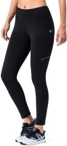 img 4 attached to NAVISKIN Women's Fleece Lined Leggings Winter Warm Running Pants Outdoor Hiking Tights with Pockets