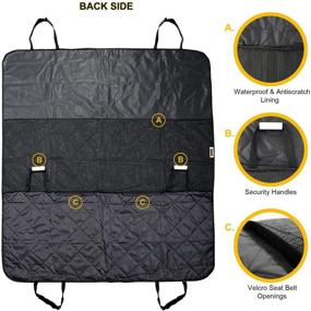 img 1 attached to 🐶 Premium KOPEKS Dog Car Seat Cover: Waterproof, Non-Slip, Padded, Quilted Protector with Seat Anchors and Head Straps