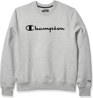 champion life super fleece crew furry logo