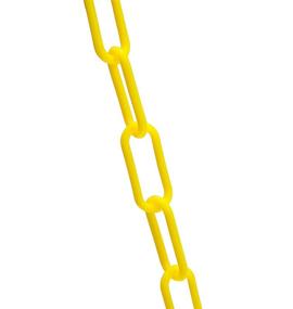 img 3 attached to 🚧 200-Foot Yellow Plastic Safety Barrier Chain for Construction Sites and Garages - Steelman
