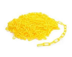 img 4 attached to 🚧 200-Foot Yellow Plastic Safety Barrier Chain for Construction Sites and Garages - Steelman