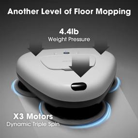 img 3 attached to 🧹 EVERYBOT 'Three-Spin': The Ultimate Robot Mop for Hard Floor Care and Cleaning with Remote-Controlled Triple Spinning Mop Discs