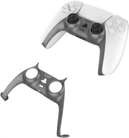 img 2 attached to 🎮 Gray PS5 Controller Decoration Strip - EJGAME DIY Replacement Shell Color Accessories for PS5 Controller Panel