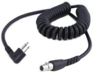 🔌 2-pin to 5-pin coil cord cable for motorola, hyt, black box radio, and speedcom two-way handheld radios and headsets - rugged radios logo