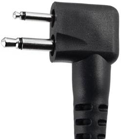 img 3 attached to 🔌 2-Pin to 5-Pin Coil Cord Cable for Motorola, HYT, Black Box Radio, and Speedcom Two-Way Handheld Radios and Headsets - Rugged Radios