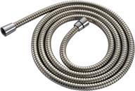 💦 extra long steel handheld shower hose with solid brass connector - yodel 96 inch shower head hose in chrome логотип